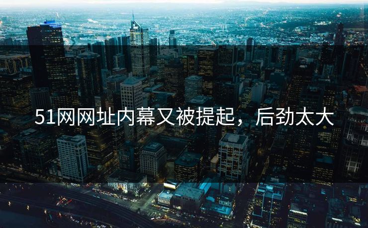 51网网址内幕又被提起,后劲太大 51网网址内幕又被提起,后劲太大